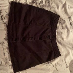 Black mini skirt